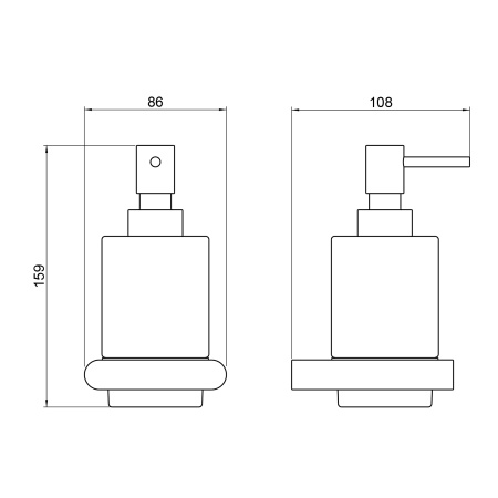 Дозатор подвесной Timo Luiro 18438/17 золото матовое